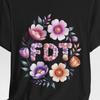 Funny Floral FDT Tee, Progressive Political Statement, Unisex Shirt, Biden Harris Supporter Gift, Resistance Apparel