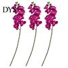 Maintenance Free Faux Floral Arrangements Artificial Phalaenopsis Silk Orchid Flower for Home Decor, Realistic Velvet Plant Decorative Plants Weddings