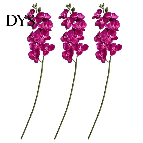 Maintenance Free Faux Floral Arrangements Artificial Phalaenopsis Silk Orchid Flower for Home Decor, Realistic Velvet Plant Decorative Plants Weddings