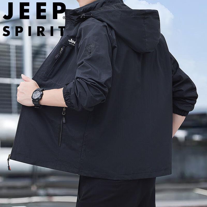 JEEP SPIRIT Men s Outdoor Jacket with Removable Hood XL