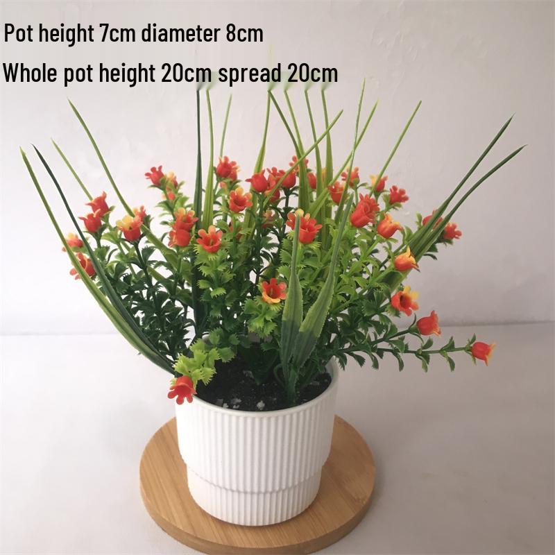 Small Silk Carnation Decorative Flower In Pot for Living Room, Coffee Table, or Dining Table Arrangement