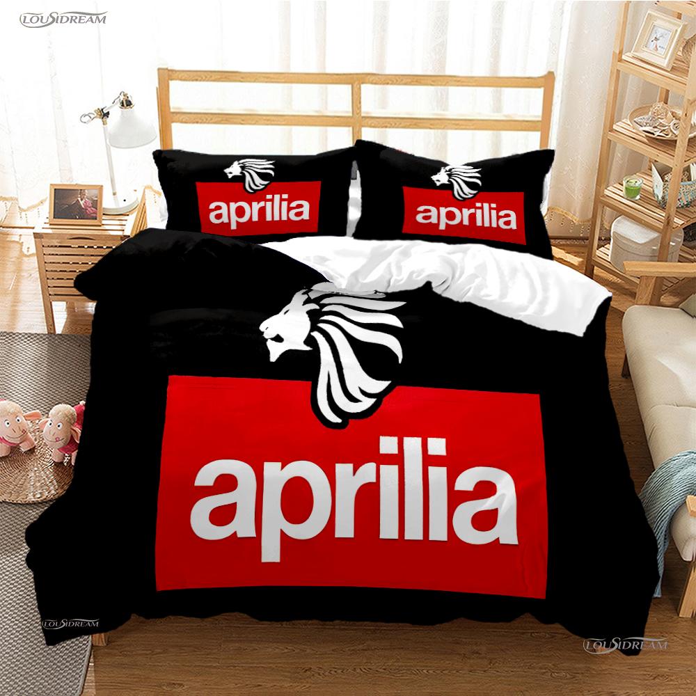 

A-Aprilia Moto Racing All Season Duvet Cover Comforter Bedding Sets Soft Quilt Cover And Pillowcases Single/Double/Queen/King AU Queen(210*210cm)3pcs