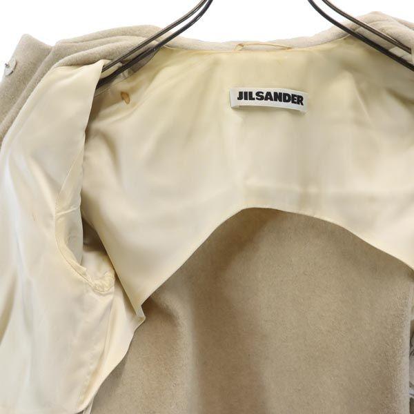 JIL SANDER Made in Italy Cashmere wool blend half coat 34 Beige Women Used