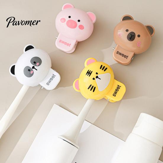 Toothbrush Protective Cover Cute Animal Cover, Dust-proof Breathable Case, Portable Head Protector Lightweight Bathroom Accessories for Travel