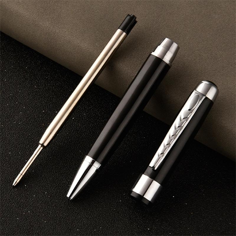 Smooth Writing Pen Metal Ballpoint Pen 1.0mm Rotate Ballpoint Pen Stationery Pen Business Pen for School Office