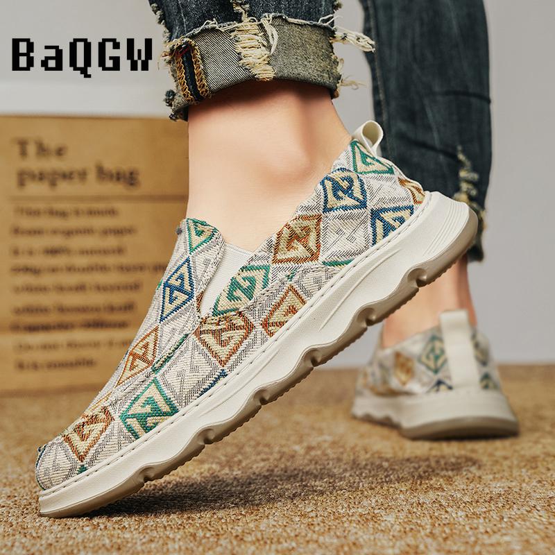 Lässige Herrenschuhe Herbst Atmungsaktive Outdoor Walking Fashion Skate Schuhe Slip-On Dämpfung Bequeme Loafer Flache Schuhe_voghion.com