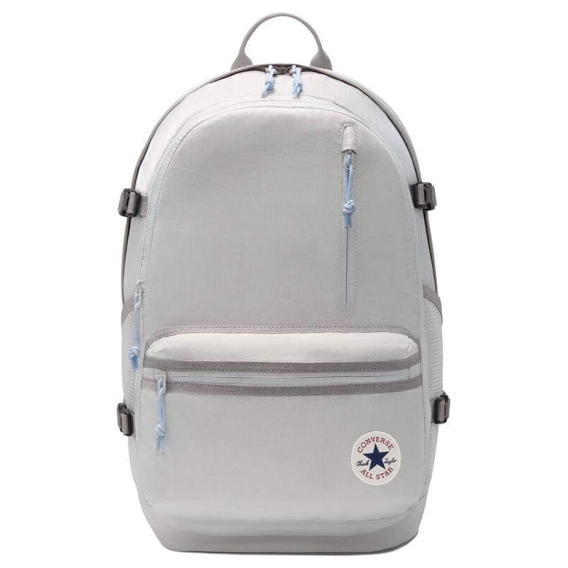 Converse Straight Edge Logo Zipper Closure Polyester Backpack Unisex backpack Gray 10021138-A14 Sky Blue