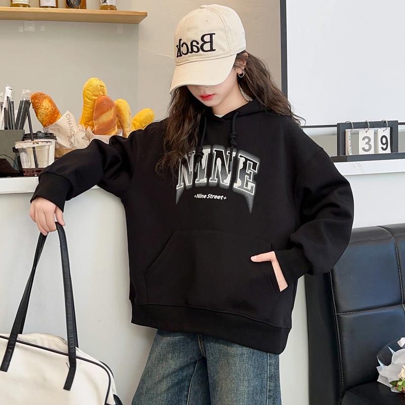 Dívčí jarní/podzimní mikina s kapucí - 2025 Korejský styl fleece pro dívky