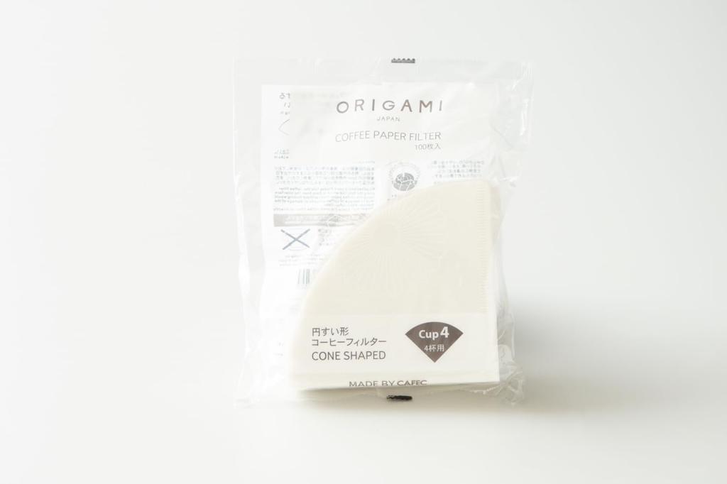 KI ORIGAMI Abaca Coffee 100 Conical Made in Japan Filters, 4-Cup Capacity, Filters, Shape,