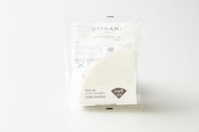 KI ORIGAMI Abaca Coffee Filters, 4-Cup Capacity, 100 Filters, Conical Shape, Made In Japan