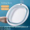 Portable Folding Basins Wash Basins Folding Laundry Plastic Tub Baby Bath Basin Laundry Tub Hanging Bathroom Kitchen Accessories