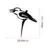 Metal Bird Stake Outdoor Garden Bird Statue Decorative Metal Animal Silhouettes for Tree Garden Decorative Bird Ornament