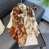Flower Print Cotton Linen Fashion Luxury Brand Ladies Women Scarf Female Long Shawl Muslim Hijab Wrap Scarves