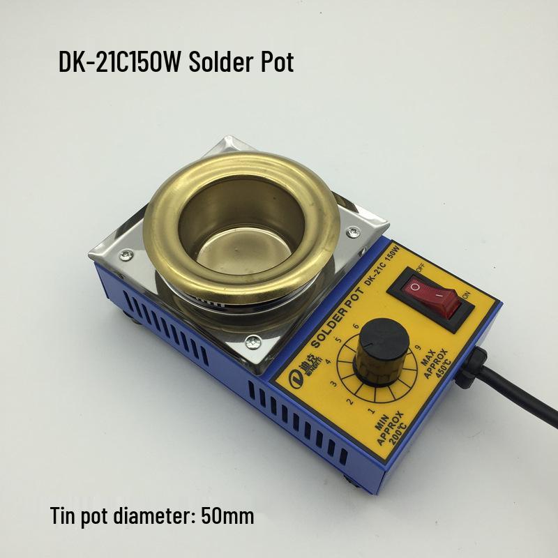 Lead-Free Small Solder Pot with Stepless Temperature Control, 100W/150W Tin Dipping Pot