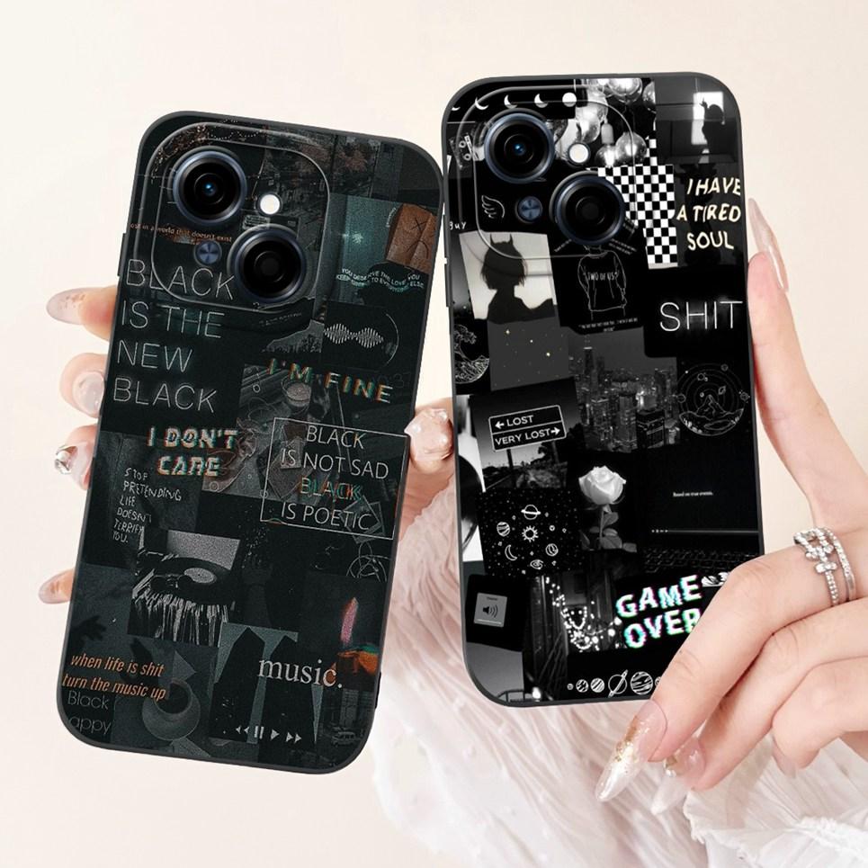 Fashion Back Cover For Tecno Spark GO 2025 Phone Coques Marble Avocado Moon Night Gothic Back Covers For Spark GO 1 Pop 9 Case