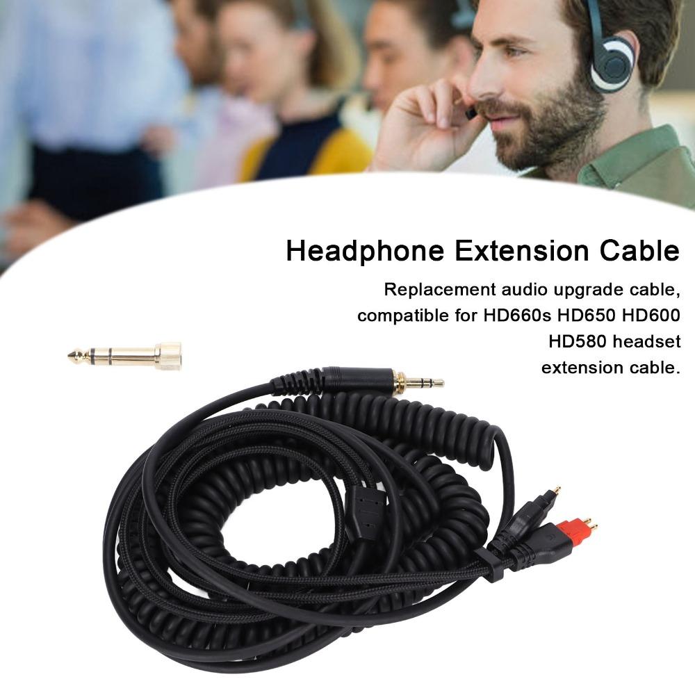 3,5mm+6,35mm Klinkenstecker Kopfhörer Verlängerungskabel für HD660s HD650 HD600 HD580 Tägliche Nutzung