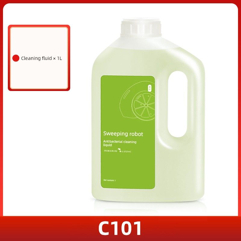 Suitable for Xiaomi Mijia No-Wash Sweeping and Mopping Robot C101 Accessories Mop Filter Mesh Edge Brush Cleaning Fluid