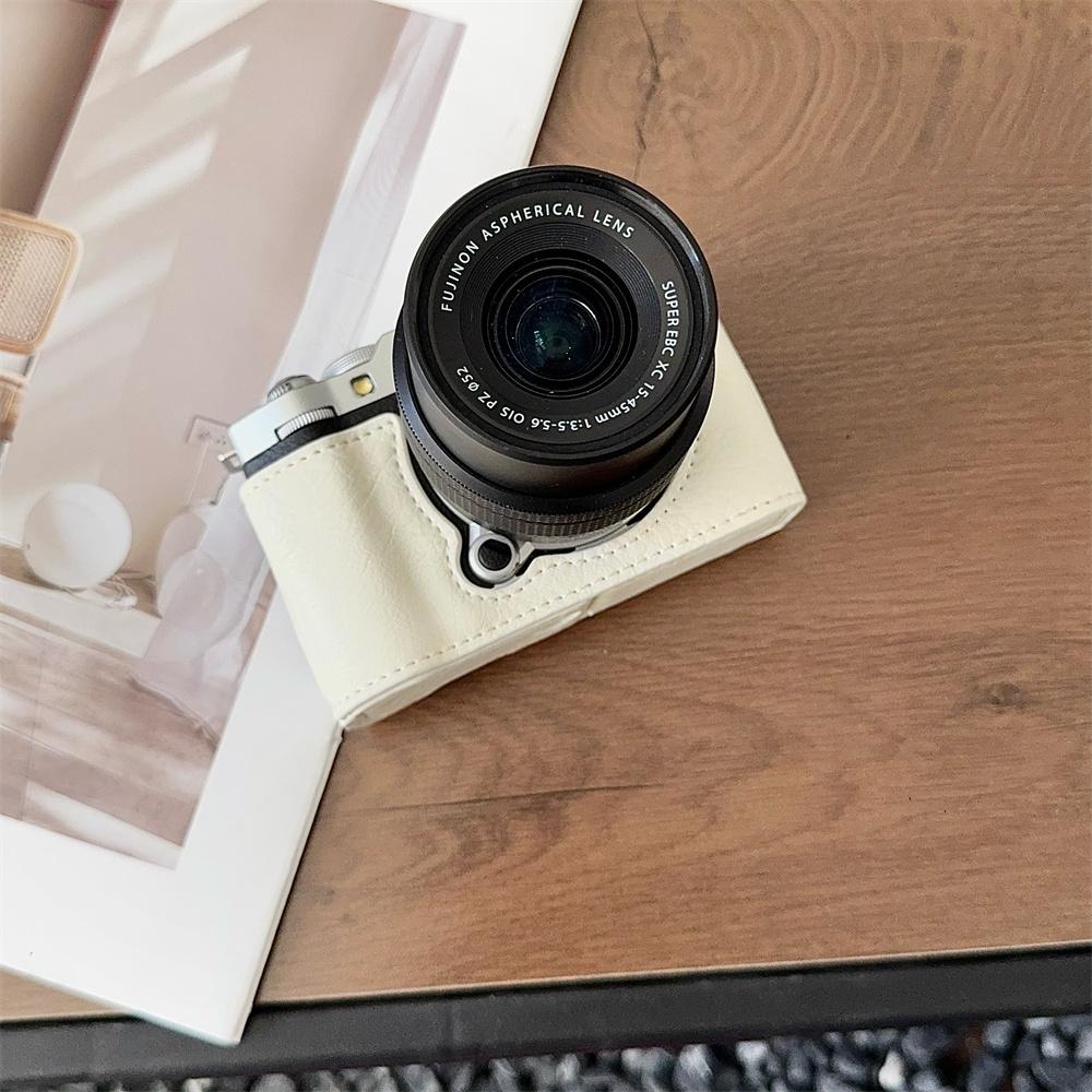 

PU Camera Leather Half Case for Fujifilm XM5 Fuji X-M5 Bottom Battery Opening Cover