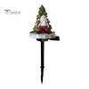 Holiday Yard Lighting for Winter Christmas Solar Garden Light, Santa Tree Resin Stake Decor with Decorative Lights Courtyard Warm Glow, Waterproof