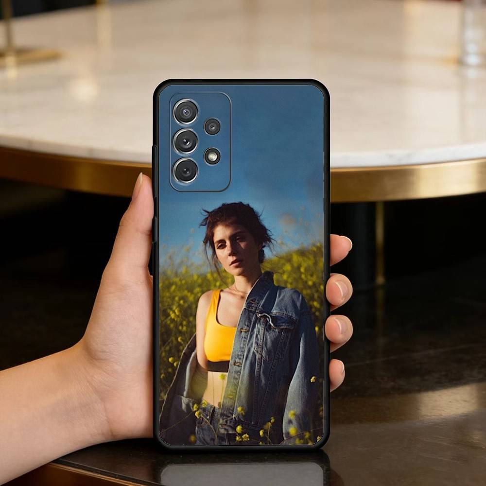

E-Emily Atress B-Bader Soft Silicone Black Cover Phone Case For Samsung Galaxy A73,A72,A71,A70,A53,A52,A51 Samsung a32 4g