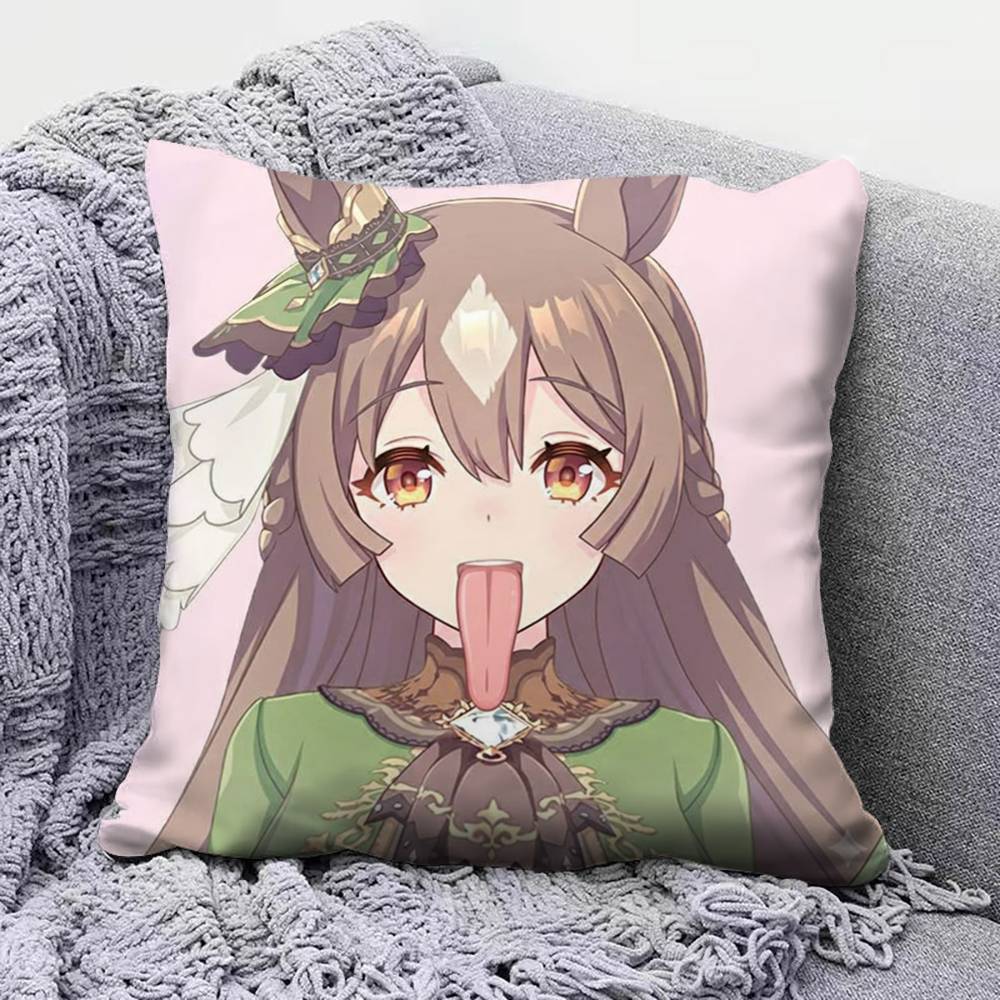 Umamusume Pretty Derby meme uma Home Sofa Cushion Covers and Aecorative Custom Pillow Covers