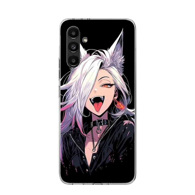 Cartoon Cool Demon Girl Phone Case For Samsung Galaxy A17 A16 A14 A15 A13 A57 A56 A54 A55 A53 A37 A36 A34 A35 A33 A26 A24 A25 A2