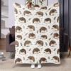 Hedgehog Themed Throw Blanket - Plush, Soft and Comfortable Lightweight Flannel Blanket, Warm Plush, Anti-Pilling - Perfect for Sofas, Couches, Beds, 