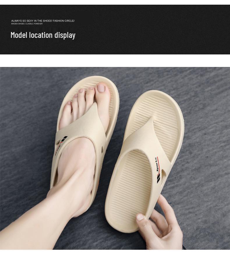 Men's Large-Size Fashion Flip-Flops: New Summer Thong Sandals with Thick Soles, Trendy Casual Slippers