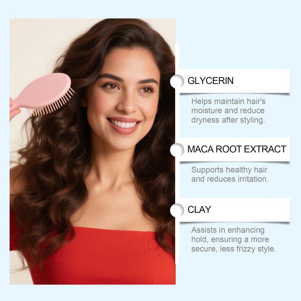 Hair Styling Cream Is Sweat Resistant, Long-lasting, Versatile, Easy To Clean, Quick To , And Easy