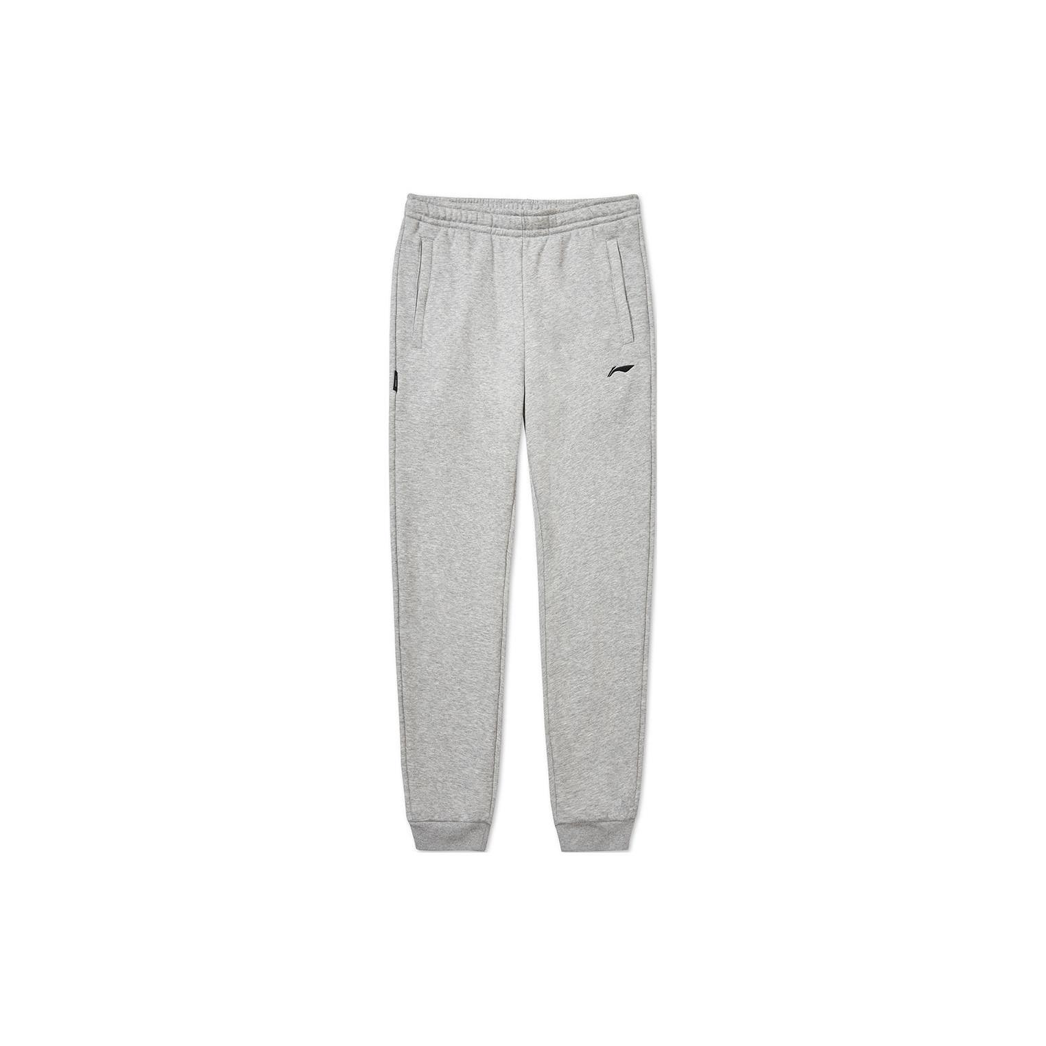 Li Ning Badminton Collection Knitted Fabric Sports Pants Men s Heather Gray AKLTC87-2 XXXXL