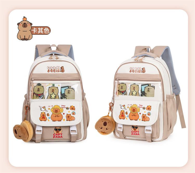 

Школьный рюкзак новый мультяшный милый для учеников средней школы большой вместимости рюкзак для снижения нагрузки японский универсальный хаки