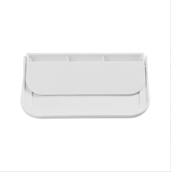 Wall-Mounted Foldable Storage Rack for Phones and Clothes in Bathroom