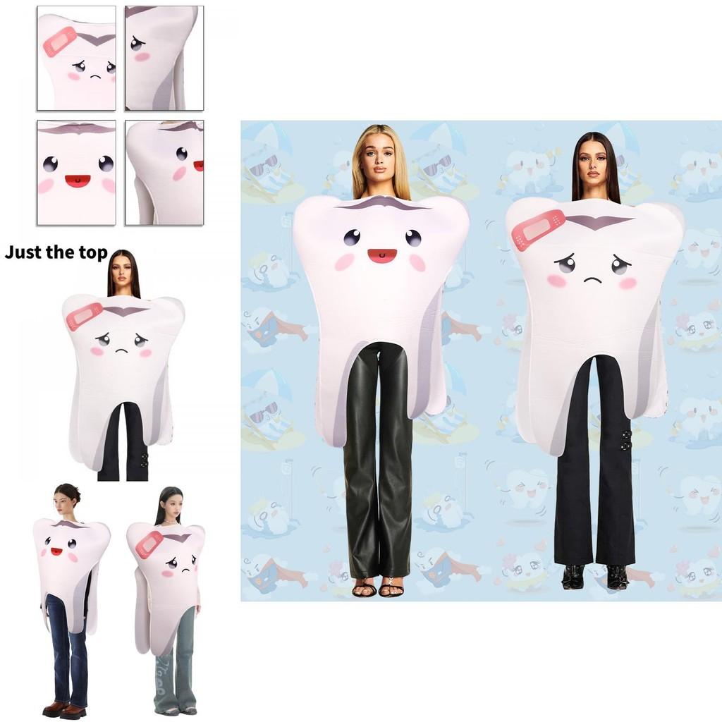 Unisex Halloween Teeth Cosplay Costume Perfect For Parties And Stage Performances