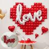 Love Heart Shaped Valentine's Day Balloon DIY Aluminum Film Aluminum Foil Balloons Large Inflatable Love Balloon Valentine's Day