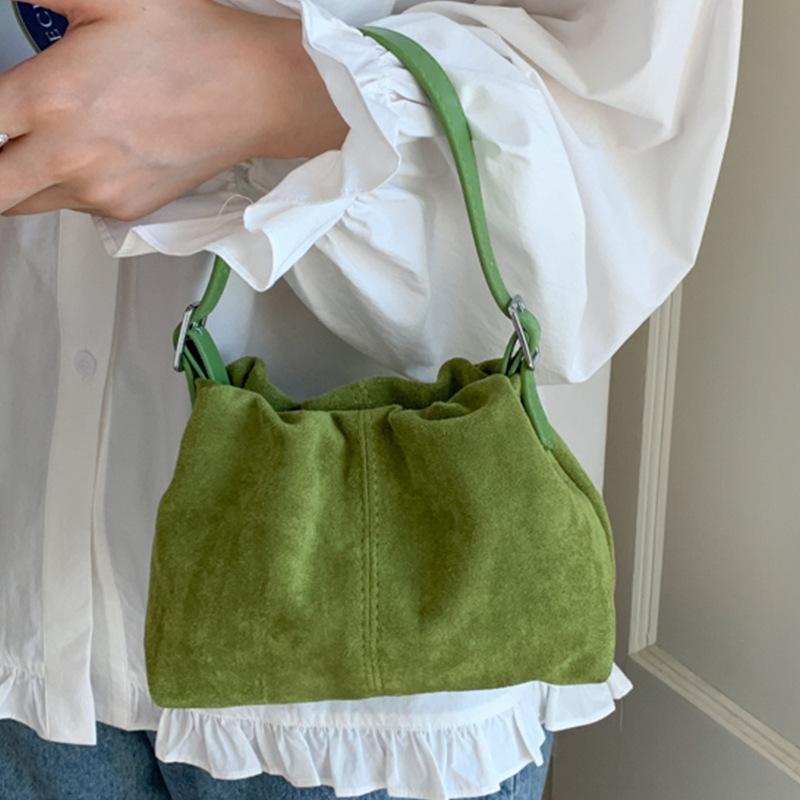 Retro Large-capacity Bucket Bag, Niche Design Crossbody Bag, Fashionable Hand-held Small Bag Casually