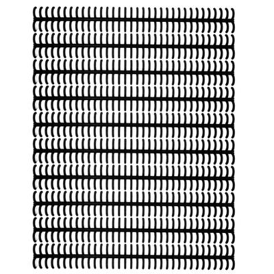 10PCS 34 Hole Binding Spine Plastic Split Loose Leaf Rings Detachable Binding Loop 12mm Diameter