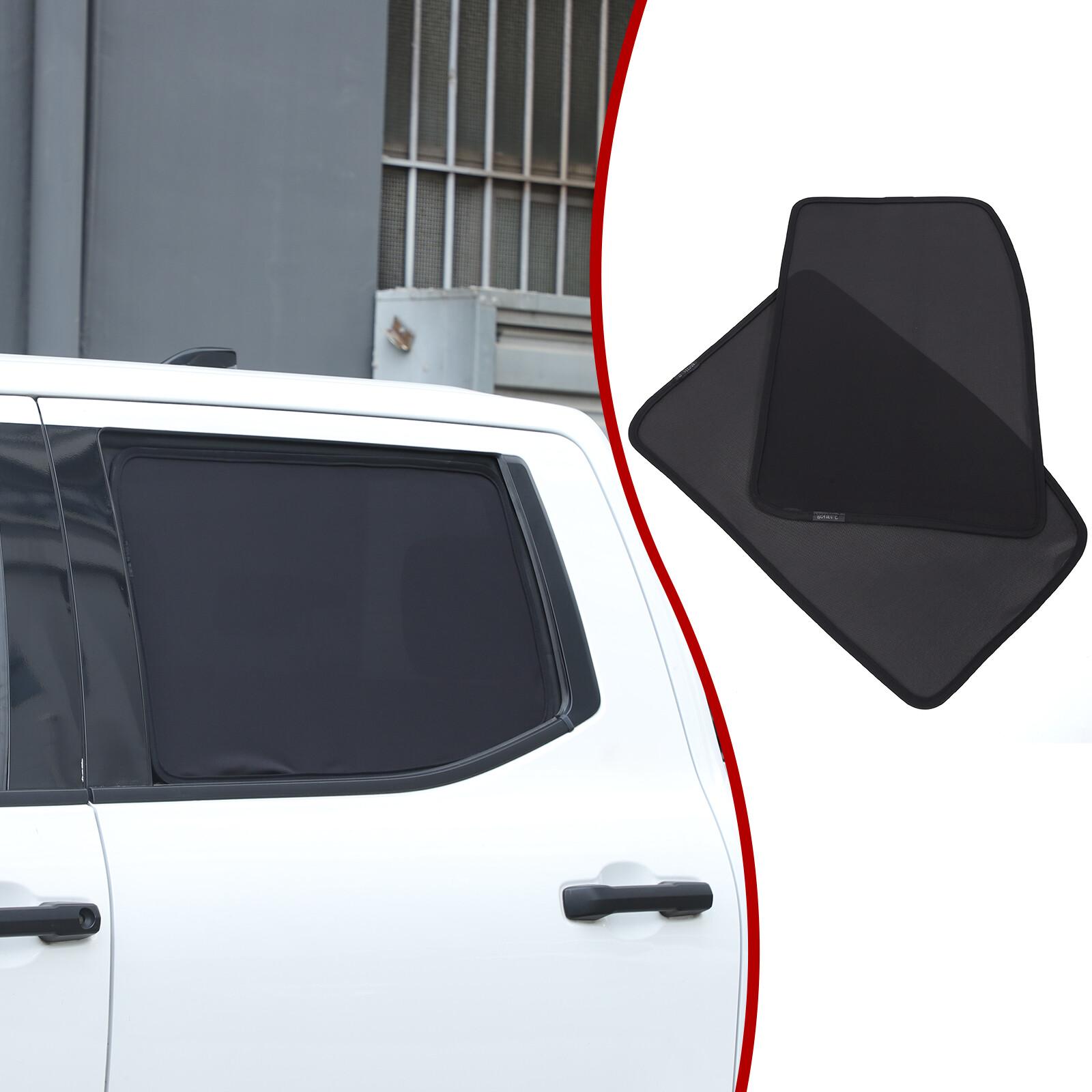 Black Car Window Shade Cling on Side Window Sun Shades For Toyota Tundra 22+ US