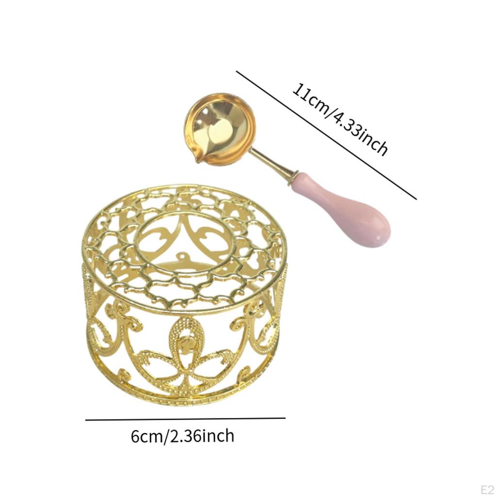Wax Seal Kit Metal Warmer Crafts Spoon Furnace Stamp for