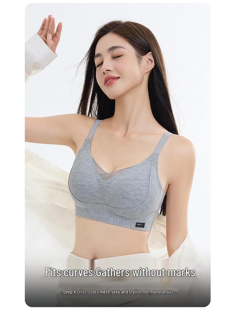 Anti-Gravity Mesh Lift Seamless Bra - Light, Thin, and Breathable with Side Support for Autumn and Winter