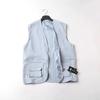 Spring and Summer Men's Vest Linen Vest Loose Large Size Middle-aged and Elderly Casual Multi-pocket Waistcoat