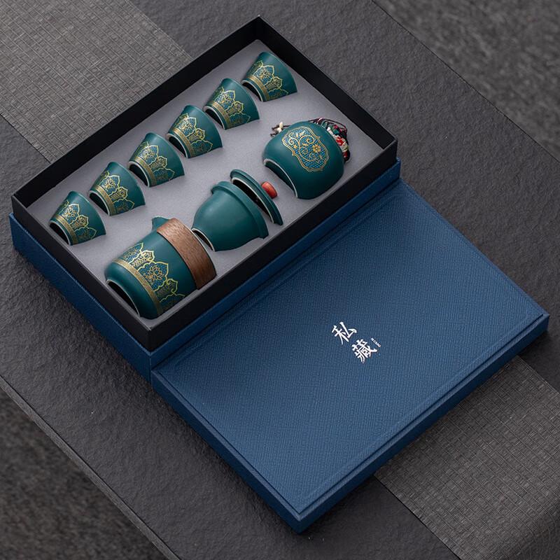 Chinese Ceramic Koi Tea Set