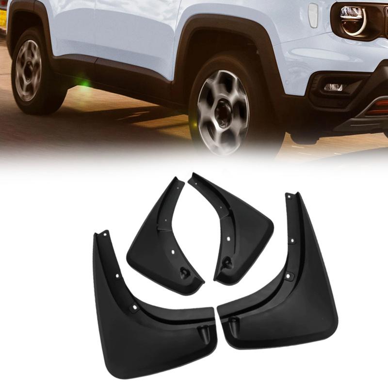 For Jeep Renegade 2015-2024 Black Guard Mudguards Mud Flaps Fender Mudflaps
