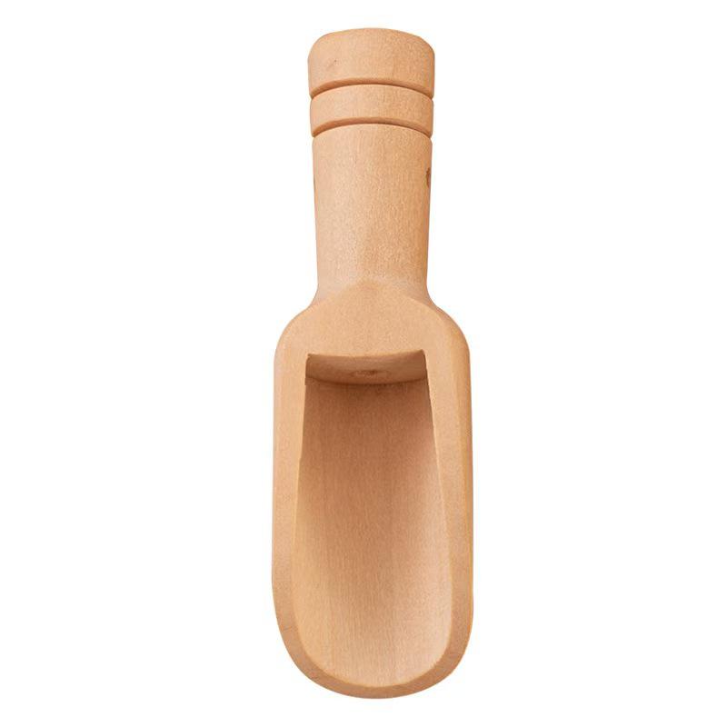 

Eco-Friendly Unpainted Wooden Spoon for Seasoning, Coffee, Tea, and Milk Powder Diameter 2.3cm, Length 7.6cm