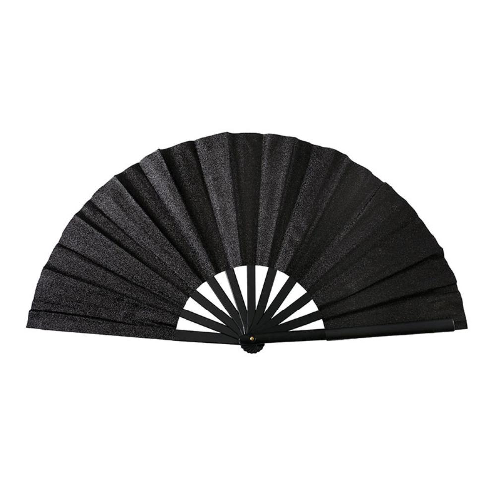 Handheld Performance Dance Fan Glitter Kung Fu Fan Creative Sparkling Folding Fan  Club