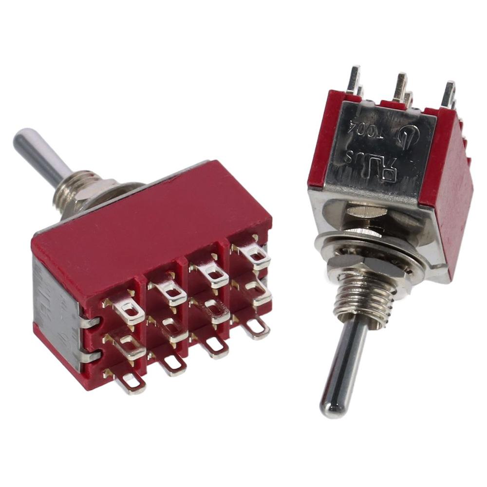 2Pcs 3 Position 12 Pins Mini Toggle Switch Car Boat Switches  Small Electronic Equipment