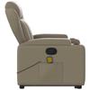 Recliner with Lift Function Cappuccino Faux Leather
