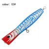Popper di Legno Colorato Esca da Pesca in Mare Occhio di Pesce Simulato Esche Bioniche Stick Esche da Lancio Pesca