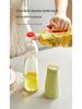 Automatic Leak-Proof Glass Oil Pot for Kitchen - Open/Close Eyewear with Non-Hanging Design, Suitable for Oil, Vinegar, Soy Sauce, and Seasonings.
