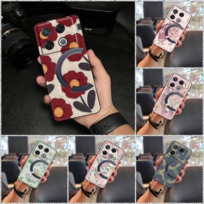 Phone Pouch Anti-dust Phone Case For Infinix GT 20 Pro/X6871 Flower Cartoon TPU Durable Dirt-resistant Silicone Cute