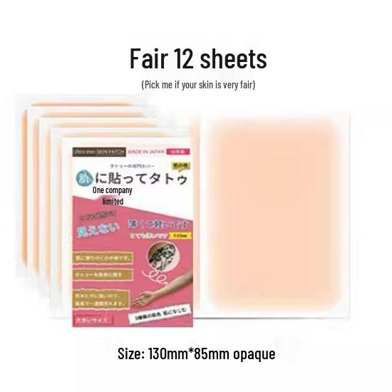 Invisible Tattoo & Scar Cover Patch - Waterproof Flesh-Colored Concealer for Birthmarks, Stretch Marks, Moles, and Vitiligo